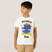 かわいいキャラクターがマイクと"Yo!" Tシャツ (正面フル)