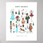 かわいいキャラクターくるみ割りバレエの子供 ポスター (正面)