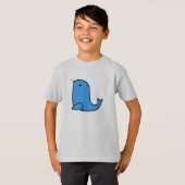 かわいいキャラクターのアザラシ Tシャツ (正面フル)