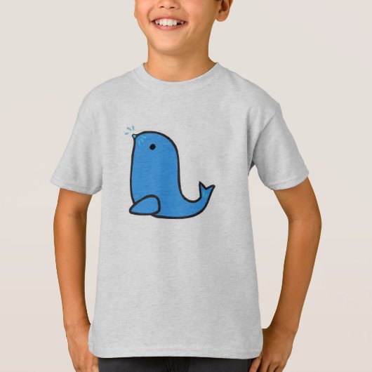 かわいいキャラクターのアザラシ Tシャツ (正面)