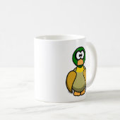かわいいキャラクターのアヒル コーヒーマグカップ (正面右)