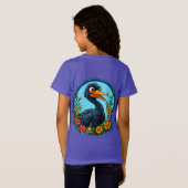 かわいいキャラクターのアヒル Tシャツ (裏面フル)