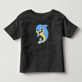 かわいいキャラクターのイルカ - 愛らしい面白いイルカデザイン トドラーTシャツ