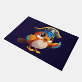 かわいいキャラクターのオウムの海賊 ドアマット (アングル)