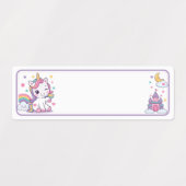 かわいいキャラクターのカスタムネームブック ラベル (デザイン1)