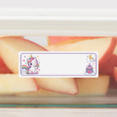 かわいいキャラクターのカスタムネームブック ラベル (貼付)