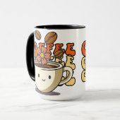 かわいいキャラクターのコーヒーマグ マグカップ (正面左)