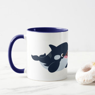 かわいいキャラクターのシャチの赤ちゃん マグカップ