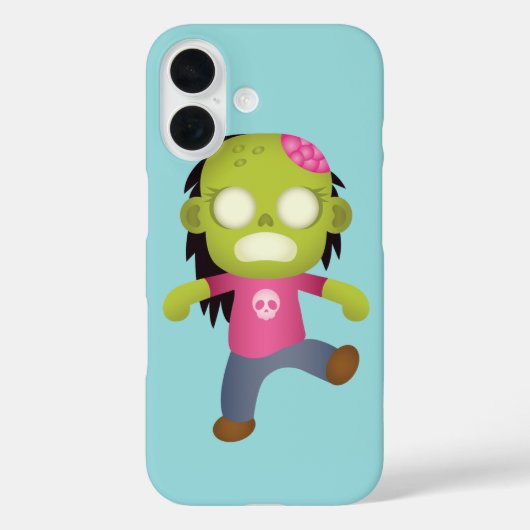 かわいいキャラクターのゾンビ娘 Case-Mate iPhoneケース (裏面)