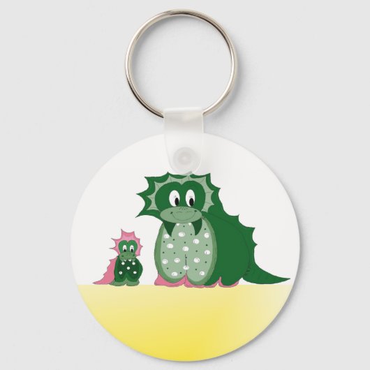 かわいいキャラクターのドラゴン キーホルダー (正面)