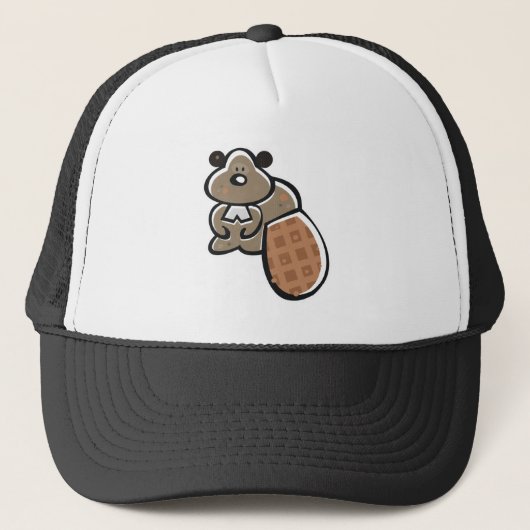 かわいいキャラクターのビーバー キャップ (正面)