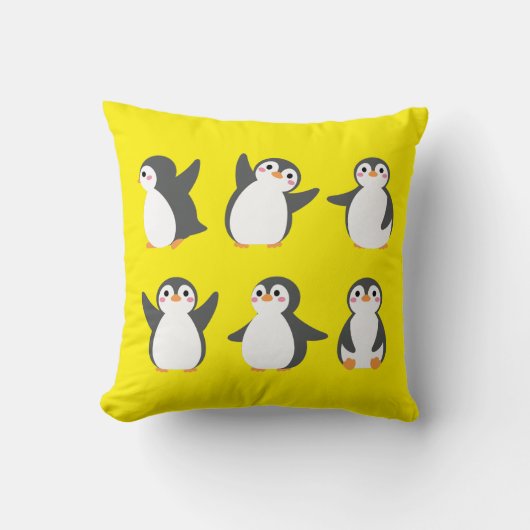 かわいいキャラクターのペンギン クッション (正面)
