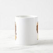かわいいキャラクターのライオン コーヒーマグカップ (中央)