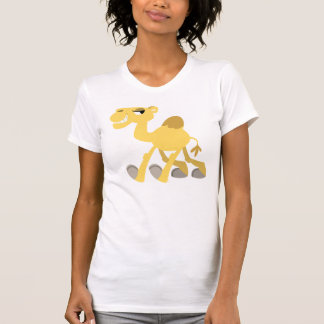 かわいいキャラクターのラクダの女性Tシャツ Tシャツ
