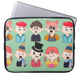 かわいいキャラクターのラップトップスリーブ、おもしろい ラップトップスリーブ