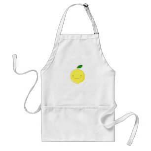 かわいいキャラクターのレモン スタンダードエプロン