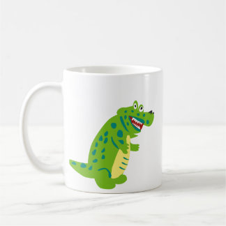 かわいいキャラクターのワニの陶器コーヒーマグ コーヒーマグカップ