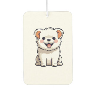 かわいいキャラクターの子犬のステッカー カーエアーフレッシュナー