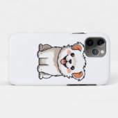 かわいいキャラクターの子犬のステッカー Case-Mate iPhoneケース (裏面(横))