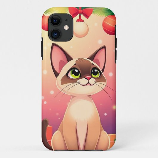 かわいいキャラクターの子猫アート 💖 遊び心のあるネコ 🐾 スイート Case-Mate iPhoneケース (裏面)