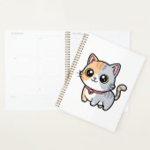かわいいキャラクターの子猫マスコット プランナー手帳 (ディスプレー)