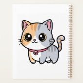 かわいいキャラクターの子猫マスコット プランナー手帳 (裏面)