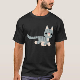かわいいキャラクターの子猫Tシャツ Tシャツ