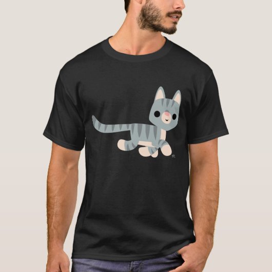 かわいいキャラクターの子猫Tシャツ Tシャツ (正面)