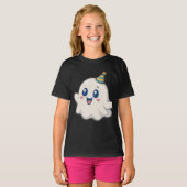 かわいいキャラクターの幽霊 Tシャツ (正面フル)