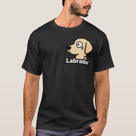かわいいキャラクターの犬の友達 Tシャツ (正面)