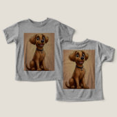 かわいいキャラクターの犬 (デザイン正面&裏面)