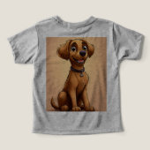 かわいいキャラクターの犬 (デザイン裏面)
