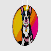 かわいいキャラクターの犬 オーナメント (正面)