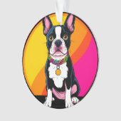 かわいいキャラクターの犬 オーナメント (正面)