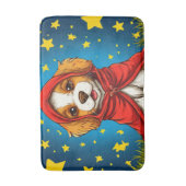 かわいいキャラクターの犬 バスマット (正面縦)