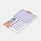 かわいいキャラクターの猫3匹組 ポストイット (アングル)