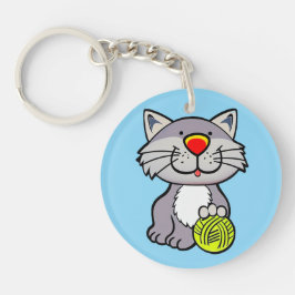 かわいいキャラクターの猫 キーホルダー
