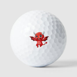 かわいいキャラクターの空飛ぶ悪魔 ゴルフボール