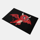 かわいいキャラクターの空飛ぶ悪魔 ドアマット (アングル)