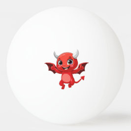 かわいいキャラクターの空飛ぶ悪魔 卓球ボール