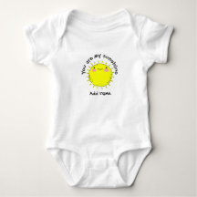 かわいいキャラクターの笑顔の太陽 "You Are My Sunshine"
