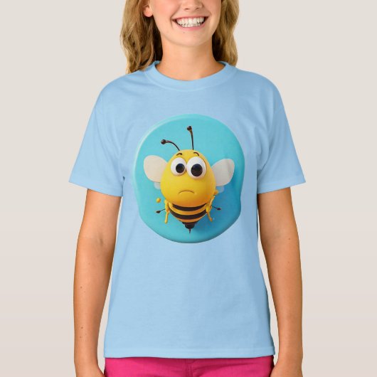 かわいいキャラクターの蜂 Tシャツ (正面)