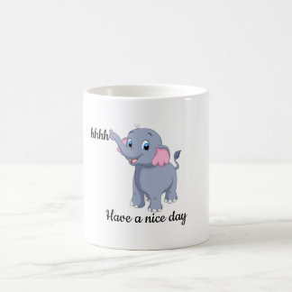 かわいいキャラクターの象の陶器マグ コーヒーマグカップ