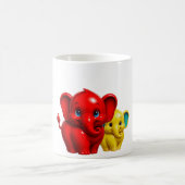 かわいいキャラクターの象 コーヒーマグカップ (中央)