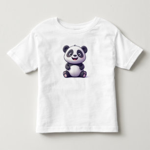 かわいいキャラクターの赤ちゃんパンダ トドラーTシャツ