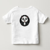 かわいいキャラクターの赤ちゃんパンダ トドラーTシャツ (裏面)