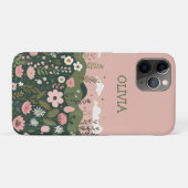 かわいいキャラクターの野の花 フローラル パーソナライズド  Case-Mate iPhoneケース (裏面(横))