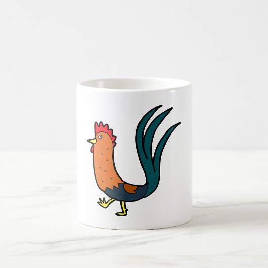 かわいいキャラクターの雄鶏 コーヒーマグカップ