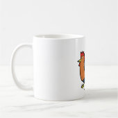 かわいいキャラクターの雄鶏 コーヒーマグカップ (左)