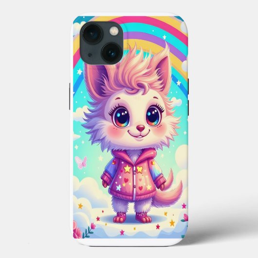 かわいいキャラクターの電話代 Case-Mate iPhoneケース (裏面)